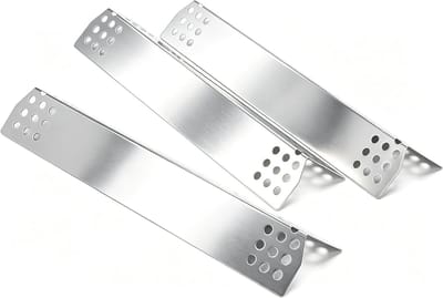 37cm RVS BBQ Warmteplaat en Vlamverdeler voor Grillen, Geschikt voor Charbroil en Landmann, 3-pack