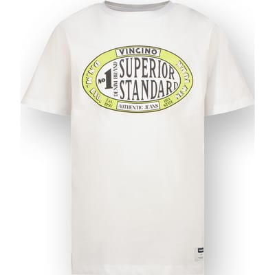 Vingino Hoapy Real White Maat: 10 | T-Shirts Outlet | Unisex | Wit