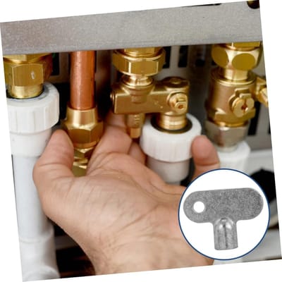 Ontluchtingssleutels - Radiator Sleutel - Verstopping Verwijderen - Klokvormige Greep - 15 Stuks - Zilver