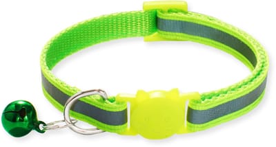 BTH Halsband kat - Katten Halsband - Gif Groen - 18-32 cm - Veiligheidssluiting - Kattenbandje - Kattenriem - Kitten