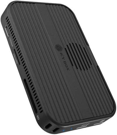 ICY BOX IB-DK4071M-CU31 7-in-1 USB-C DockingStation met M.2 NVMe & SATA SSD-behuizing, HDMI 4K@60Hz, USB 3.2 Gen 2 (10 Gbit/s), SD/microSD kaartlezer, Power Delivery 100W