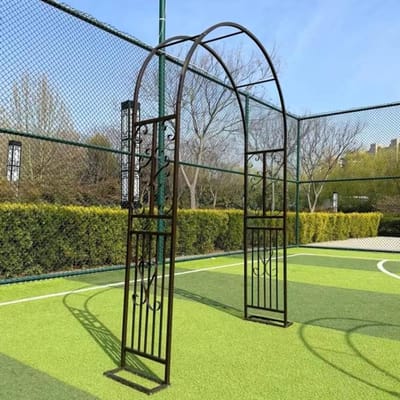 Tuin Prieel Boog - Bruiloft Trellis - Klimplanten Ondersteunen - Europees Boogontwerp - 260x230cm - Bruin