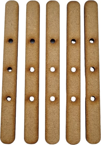 Kaarslont houders - Set van 25 - 3mm MDF - Hoogte van 10 cm - Ideaal voor het maken van kaarsen