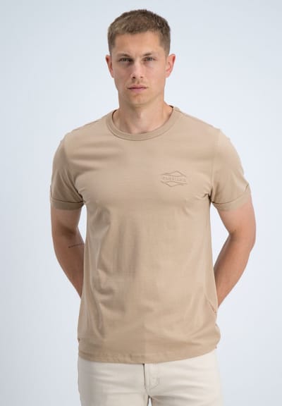 Gabbiano T-shirt Backprint Jersey Silky Finish Almond (1566116 Zan - 994)