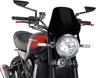 Windscherm voor Naked Motoren - Zwart