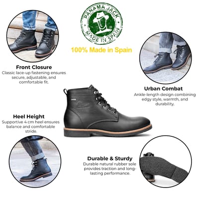 Panama Jack Glasgow Gtx C3 desert boots napa grass black black - Maat 43