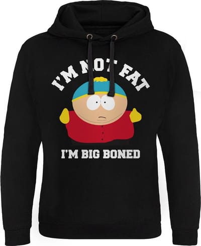 South Park I'm Not Fat I'm Big B-on-ed Epic-hoodie, zwart