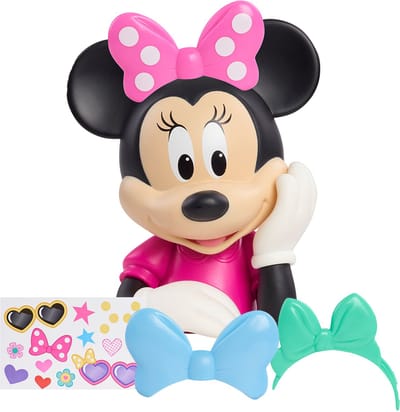 Disney Minnie Mouse Bowdazzling Stylinghoofd - 15 cm hoog - incl. accessoires