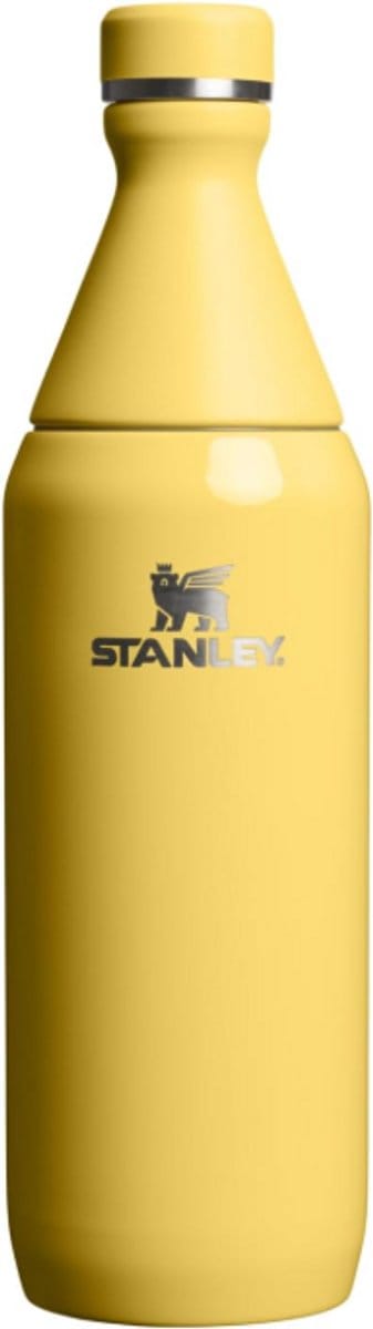Stanley All Day Slim Bottle 0.59L (Daffodil Gloss) – Geïsoleerde RVS Drinkfles met Lekvrije Draaidop – BPA-vrij – Slank Design voor Reizen & Sportschool