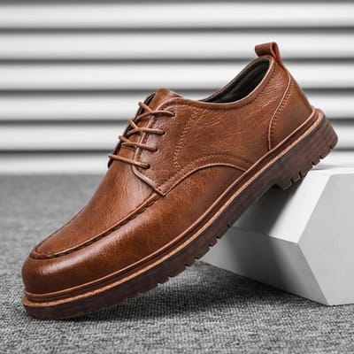 Herfst Nieuwe Herenschoenen Brogue Casual Schoenen Heren Echt Lederen Schoenen Werklaarzen Business Casual Sneakers 45