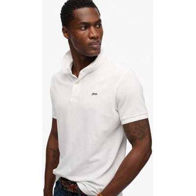 Superdry Classic Pique Korte Mouw Poloshirt Wit 3XL Man
