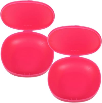 Menstruatie Cup Opbergdoos - Beker Houder - Hygiënisch Opbergen - Draagbaar Compact Ontwerp - 2 Stuks 8.5 cm - Wit