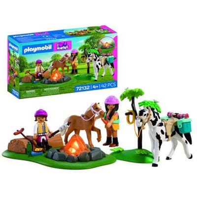 PLAYMOBIL 72132 Paardrijtocht met kampvuur Bouwsets
