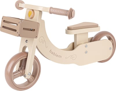 Babiem® Loopfiets James - Om te bouwen naar Driewieler - Driewieler vanaf 1 jaar - Houten Oma Loopfiets - FSC® Hout