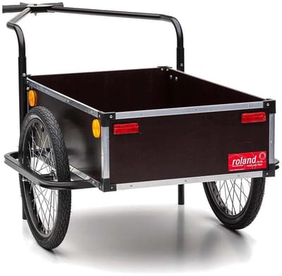 Roland Profi Fietstrailer 20'' Dubbele Trekstang, bruin