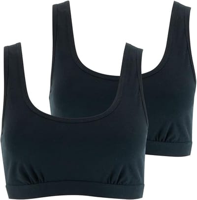 Athena Ecopack Basic Dames Beha L Dames BH Zwart Maat L - 2 pak SportBeha