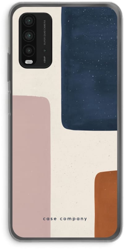 Case Company® - Hoesje geschikt voor Xiaomi Redmi 9T hoesje - Geo #5 - Soft Cover Telefoonhoesje - Bescherming aan alle Kanten en Schermrand
