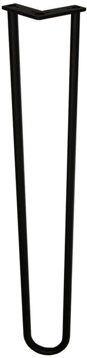 Stalen hairpin zwart hairpin ø 1,6 cm en hoogte 71 cm - Set van 4 stuks