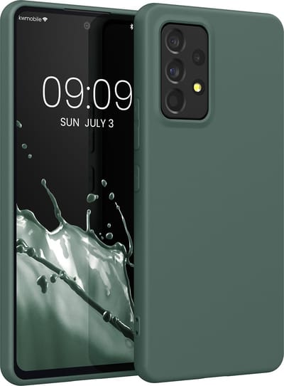 kwmobile telefoonhoesje geschikt voor Samsung Galaxy A53 5G - Hoesje voor smartphone - Back cover in blauwgroen