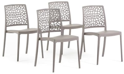 Stapelbare Polypropyleen Glasvezel Stoelen voor Binnen en Buiten - Waterafstotend en Duurzaam