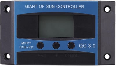 Laadregelaar Zonnepaneel - Energie Controller - Hernieuwbare Energie - PWM Technologie - 12V 24V - Blauw