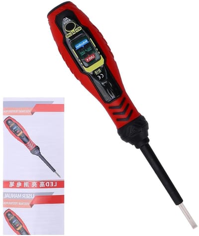 Spanningstester pen - Contactloze detector - Thuis klussen - Drie kleur indicatoren - 20 cm lengte - Geel