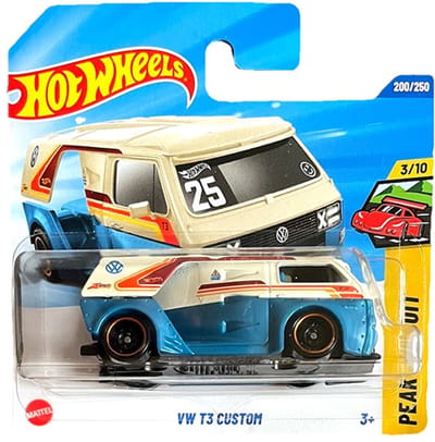 HOT WHEELS VW T3 CUSTOM 25 BLUE WHITE 200/250 HW PEAK PURSUIT 3/10 SHORT CARD 2025