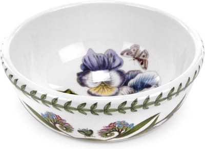 Fruitschaal 14 cm - Porselein met Bloemmotief - Ideaal voor Salades en Desserts