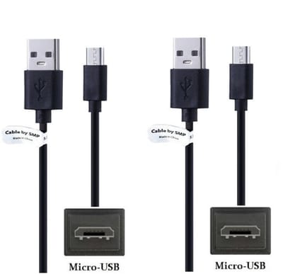 2 stuks OneOne 3,0m Micro USB kabel. Stevige laadkabel. Oplaadkabel snoer past op past op Samsung Galaxy S7, S7 Edge, Trend, Trend Lite, Wave, Xcover 2 / 3 / 4, Y, Young, Z4, Tab 3, Tab 4, Tab E 8.0, Tab E9.6, Tab S10.95, Tab S2