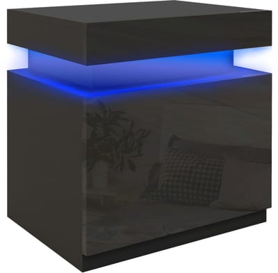 HOMCOM-Nachtkastje-Spaanplaat-45x35x52cm-Zwart