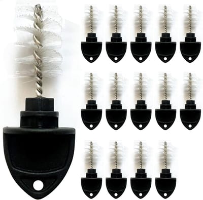 Somstyle Biertap Reinigingsborstel Set - 15 Stuks - Borstel Reiniger voor Bierkraan - 6 x 2.3 CM - Bier Plug - Zwart
