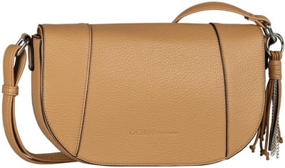 TOM TAILOR schoudertas Priya Flap Bag No Zip Camel Lichtbruin