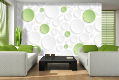 Poster | Groen , Wit | 104 x 70,5 cm