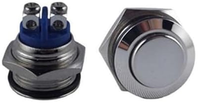 16 mm IP65 Drukknop voor Auto Bel en Claxon - Momentary Knop voor Diverse Toepassingen
