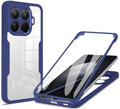 Hoesje geschikt voor Xiaomi 15T Pro - Techsuit ColorVerse 360 Case met Screenprotector - Blauw
