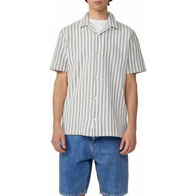 s.Oliver -qs Shirts Offwhite Maat: XXL | Casual Overhemden Outlet | Heren | Wit
