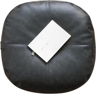 Vloerkussen PU - Zitkussen - Decoratief Zitten - Waterdicht - 60x6cm - Grafietgrijs