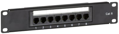 DSIT 10 inch CAT6 UTP patchpaneel - 8 poorts
