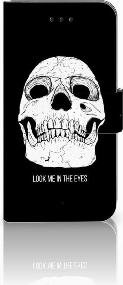 Telefoonhoesje met Naam Apple iPhone X | Xs Skull Eyes