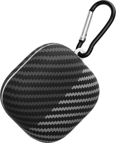 kwmobile koptelefoon oortjes bescherming geschikt voor Beats Fit Pro hoes - Kunststof in-ear oordopjes cover met aramide patroon in zwart / grijs