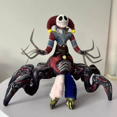 Poppy Playtime Hoofdstuk 5 Prototype 1006 Spinnenclown Knuffel Zachte Gevulde Pop Horror Spel Merchandise Cadeau voor Kinderen Fans Verzamelspeelgoed Woondecoratie 25cm