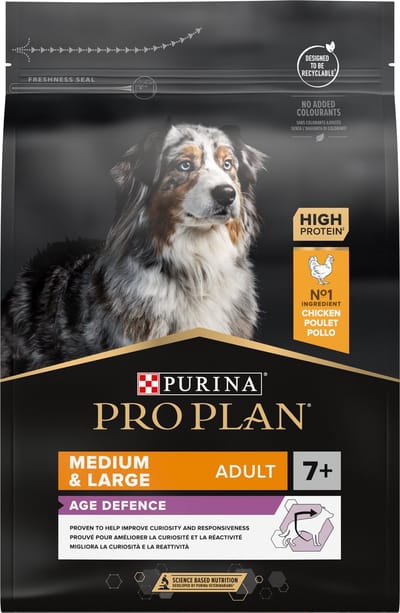 Pro Plan Medium & Large Adult 7+ (Senior) Age Defence - Honden Droogvoer - Kip - 3 kg