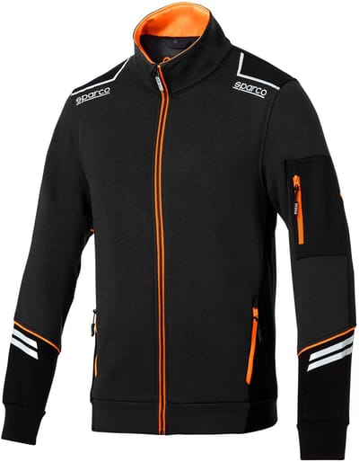 Sparco Full Zip Tech Alabama Vest - Zwart — Marineblauw — XS