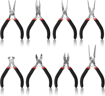 Set van 8 Mini Tangen voor Sieraden - Kleine Tangen voor DIY Sieradenmaken en Reparaties