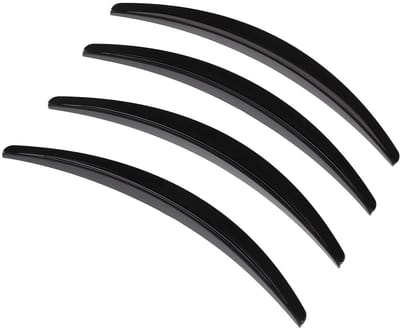 Allecto - Wielspatbordstrips - Zelfklevende wielspatbordverbreders - Eenvoudige installatie - Vernis zwart - Unieke auto decoratie - Voor elke auto...
