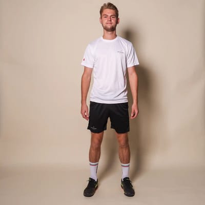 Padelshirt Slim fit Wit - Maat L