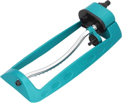 Zwenksproeier 15 Gaten - Oscillerende Sprinkler - Gazon Water Geven - Vier Spuitstanden - 43 x 18 cm - Grijs