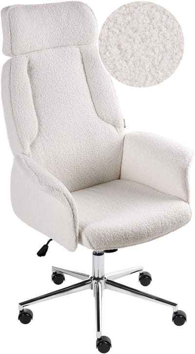 PILOT - Bureaustoel - Off-white - Bouclé