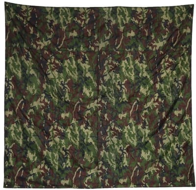 Dailygoods- Tarp Waterdicht - Camouflage Tentzeil - Draagbare Mat - Lichtgewicht Onderdak - 2 x 2 m - Hoge kwaliteit Nylonweefsel - Tent