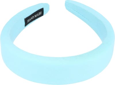 Haarsoires Haarband Diadeem 3cm – Dik Gevuld – Effen Kleur – Handmade – Blauw